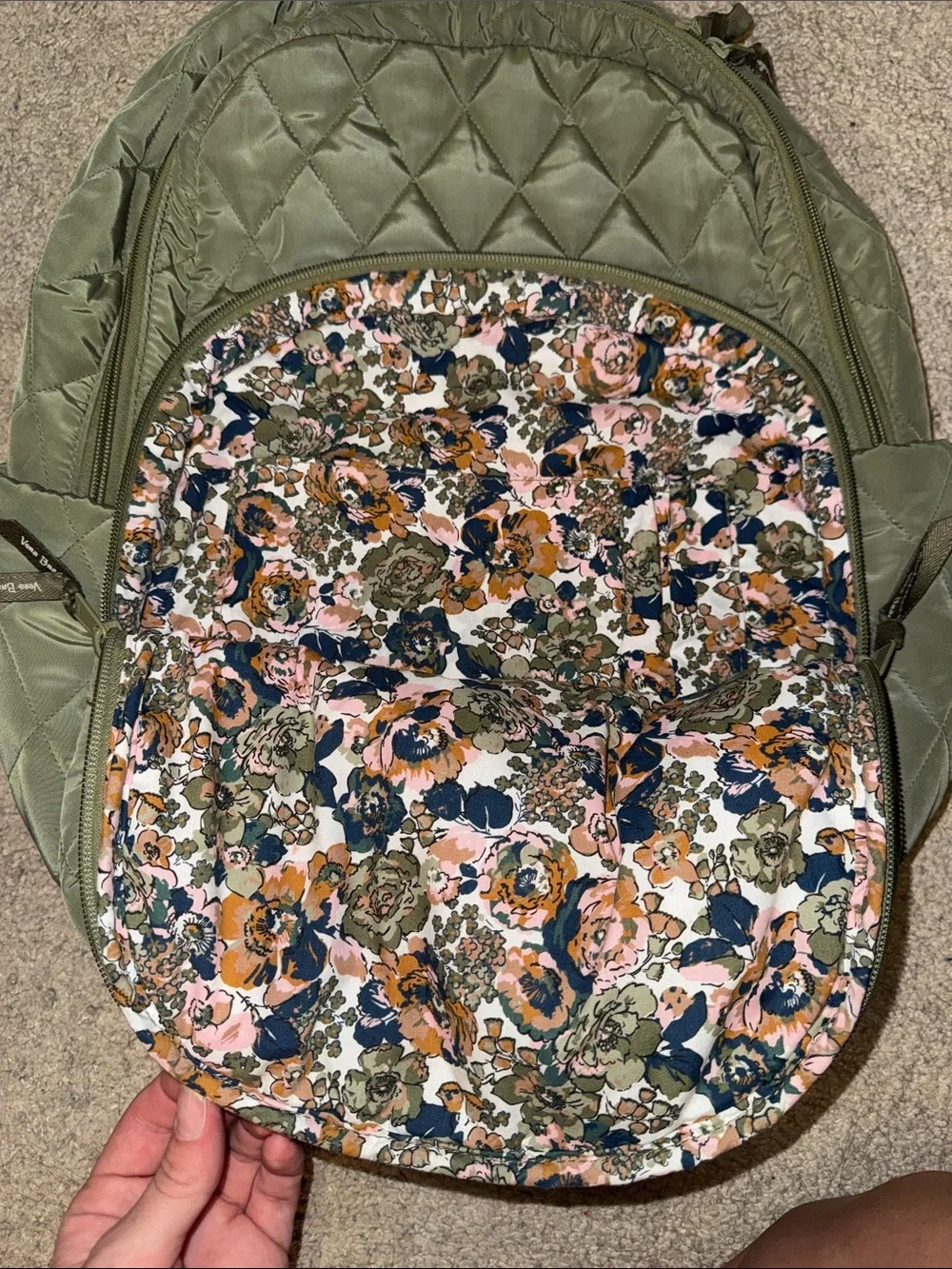 Ver Bradley ultralight sage green backpack